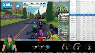 Zwift Race  Stage 3 Sea Breeze  Cat C on Beach Island Loop in Watopia  Sat 22nd June 2024 [upl. by Waldman]