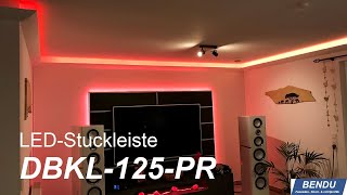 LED Stuckleiste DBKL125PR für die indirekte Beleuchtung der Decke von BENDU [upl. by Edlitam564]