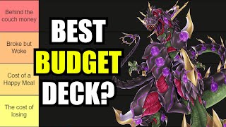 YuGiOh Best Budget Deck Tier List [upl. by Merrie]