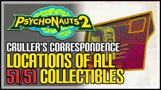 Psychonauts 2 Crullers Correspondence All Collectibles [upl. by Ytissac891]