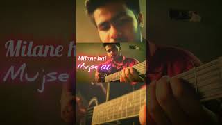 Milne hai mujhse aayiguitar coverAashiqui 2 guitarcover viral shortvideo Adks2006 [upl. by Anerat]