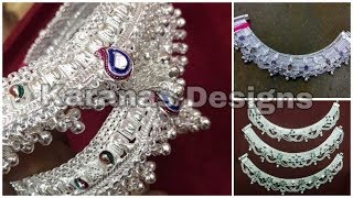 SILVER ANKLETS  LATEST ANKLET DESIGNS 6 [upl. by Nert]