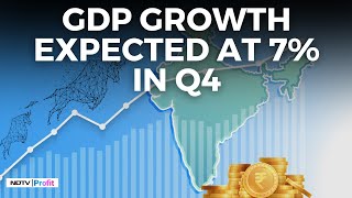 Indias GDP Growth Expected At 7 In Q4 I India GDP Data Today I NDTV Profit [upl. by Winwaloe]