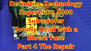 DEAD Definitive Technology SuperCube 4000 I have received replacement parts Part 4  The Repair [upl. by Braswell]