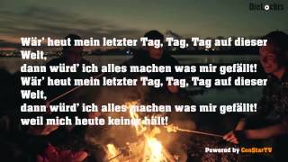 DieLochis  MEIN LETZTER TAG  Lyrics on Screen  Powered by ConStarTV [upl. by Isaacs303]