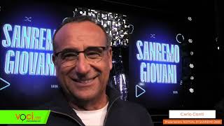 SANREMO GIOVANI intervista a CARLO CONTI [upl. by Nollek863]