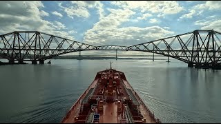 GRANGEMOUTH SCOTLAND ARRIVAL amp DEPARTURE  In amp out lock INEOS terminal J2 Pilotage River Forth [upl. by Anelehs542]