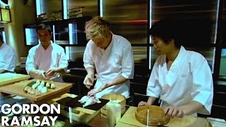 Learning to make Sushi  Gordon Ramsay [upl. by Converse]