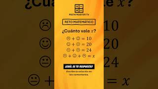 Reto Matemático  MathMasterTV 🧮 [upl. by Calypso]