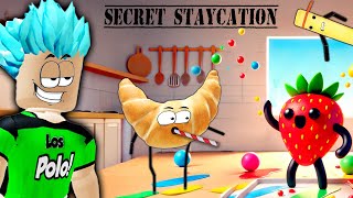 Ganamos alimentos en la FIESTA de JUGOS de Secret Staycation VACACIONES SECRETAS [upl. by Brady861]