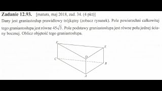1293 Stereometria zadania maturalne [upl. by Ogilvie147]