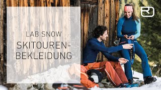 Skitourenausrüstung Die Bekleidung – Tutorial 917 Deutsch  LAB SNOW [upl. by Oloapnaig575]