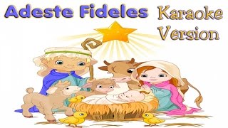 Christmas Songs Karaoke Lyrics ADESTE FIDELES  Karaoke for kids [upl. by Layol302]