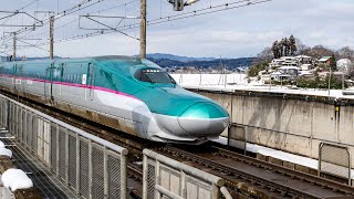 Tohoku Shinkansen  MizusawaEsashi Station 水沢江刺駅 [upl. by Ramedlav]