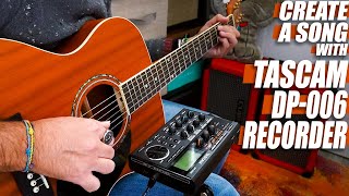 Make a SONG with CHEAP GEAR  TASCAM DP006 Multitrack Recorder  HARLEY BENTON Acoustic Guitar [upl. by Northey]