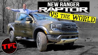 The 2024 Ford Ranger Raptor Is Bonkers Will It Crush the Colorado ZR2 Tacoma TRD Pro and Rubicon [upl. by Ekihc]