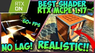 Shader MCPE 117 RTX EDITION  Shaders realistic dan ada Reflection shader  rtx shaders [upl. by Lareine]