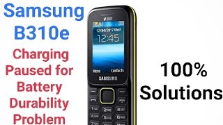 Samsung B310e Charging Paused for Battery Durability Solution [upl. by Isaacson]