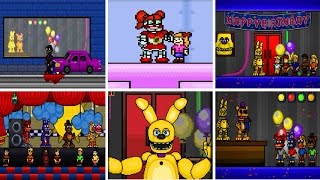 SUPER FNaF ★ ALL MINIGAMES ★ [upl. by Zuzana]