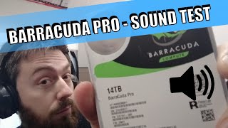 Seagate Barracuda Pro HDD Noise Level Test [upl. by Mandych]