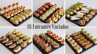 18 Deliciosas y Fáciles Recetas de CANAPÉS y ENTRANTES de Primavera  Recopilación  DarixLAB [upl. by Harlow]