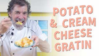 How to Bake a Creamy Potato and Cream Cheese Gratin  Recipe Video [upl. by Theda600]