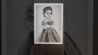 Cute baby Charcoal Sketch  Custom Order now babyshorts [upl. by Vinna522]