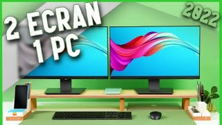 TUTO  COMMENT AVOIR DEUX ECRANS SUR UN SEUL PC [upl. by Yanttirb926]