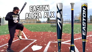 Hitting with the 2022 Easton Alpha ALX  BBCOR Baseball Bat Review [upl. by Netsryk]