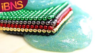 Playing with 1000 mini magnetic balls pt 5 Making DIY SLIME ASMR fun and buckyballs [upl. by Desta]