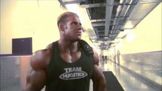 Jay Cutler runs into Ronnie Coleman at 2008 Mr Olympia [upl. by Yeslek]