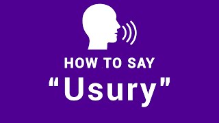 How To Pronounce Usury  Say It Correctly In English [upl. by Ferrell610]