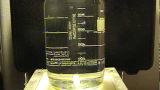 Polyacrylamide dissolving overnight with no stirring  focus on water surfaceavi [upl. by Gallard]