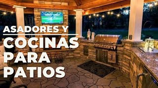 🔴 Asadores Modernos y Cocinas Para Patios Modernos  Cocinas Exteriores Modernas [upl. by Bovill]