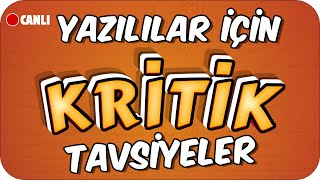 Yazılılarda YÜKSEK NOT Almak İçin Kritik Tavsiyeler  6Sınıflar [upl. by Griffith401]