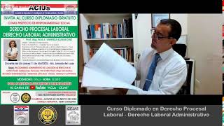 Diplomado en Derecho Procesal Laboral  Quinta Jornada [upl. by Nothgiel]