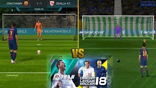 Fifa mobile 18 vs Dream League Soccer 18  COMPARACIÓN DE PENALTI  FIFA MOBILE VS DLS 18 [upl. by Coh]