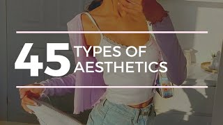 45 TYPES OF AESTHETICS  Find your Aesthetic Guide [upl. by Artemus194]