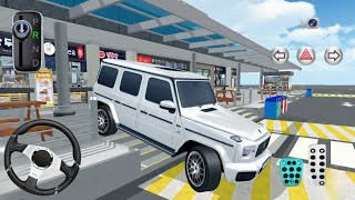 New White Mercedes G63 SUV Parking in Highway Rest Area  3D Driving Class  Android GamePlay [upl. by Malaspina]