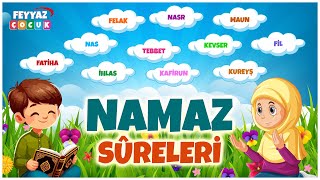 Çocuklar İçin Animasyonlu Namaz Sureleri 11 Sure Fatiha  Nas  Felak  İhlas ve Daha Fazlası [upl. by Tnomal450]