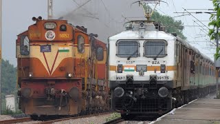 Powerful DOUBLE DIESEL Trains and Single ELECTRIC Trains at Full SPEED  Musical Track SOUNDs  I R [upl. by Odanref]