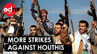 Houthi Missile Sites Destroyed in NEW Wave of USUK Strike [upl. by Hanni]