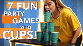 7 Fun Party Games With Cups You Must Try PART 3 [upl. by Emiline939]