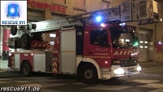 Départ incendie SDIS 69 CIS LyonRochat [upl. by Yannodrahc]