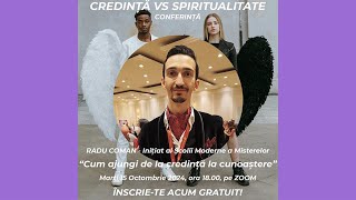 Sesiune Radu Coman Conferinta Holistica Credinta VS Spiritualitate 2024 wwwholisticclubro [upl. by Astto]