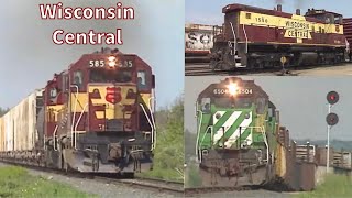 Wisconsin Central Vol 1  Featuring WC SD45 SDL39 GP35 GP40 and SW1500 Locomotives [upl. by Lira969]