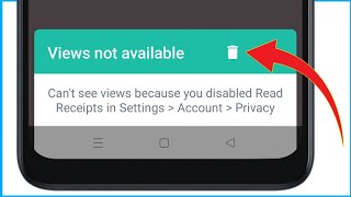 Whatsapp Status quot Views Not Available quot  Whatsapp Status Views Not Showing Problem [upl. by Turino]