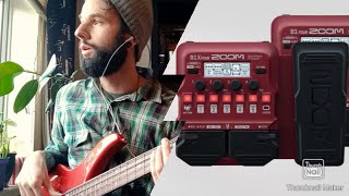 O Melhor Pedal de Multi Efeitos para Contrabaixo l Zoom B1X Four Review l English Subtitles [upl. by Kafka141]