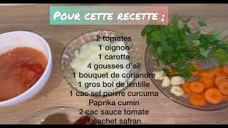 العدس recette de lentilles algérienne L3dess rapide [upl. by Animehliw]