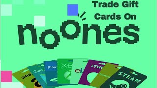 How to Redeem Any Type Of Gift Card On Noones Trading Platform  Full Tutorial [upl. by Romie]